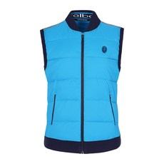 까스텔바작 () 남성 퀄팅 배색 집업 니트 베스트_BGCWSV201BL_