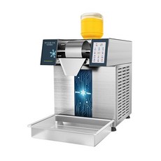 업소용 빙삭기 자동 아이스메이커 팥빙수 카페 눈꽃 고속 전동 빙수제조기, 공기 냉각, 물 연결 불필요, 노브 680W 60