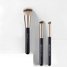 GECOMO 3종 파데브러쉬 블랙 170 270 370 컨실러브러쉬 파운데이션 메이크업 화장 브러쉬, G1014 미디움 브러쉬(#270), 1개