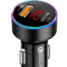 올샵 차량용 QC3.0 PD 고속충전 시거잭 S-2블랙 차량용충전기