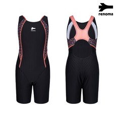 [AK플라자] [레노마수영복] 여아동 X백 반신 수영복 GS2E862_BK