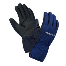 【台灣黑熊】日本 mont-bell 1118607 男 Thunder Pass Gloves 可觸控防撥水手套, 靛藍 (IND), 1個