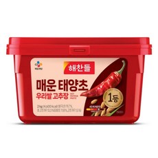 해찬들 태양초 매운 골드고추장 2kg 2개105603, 2개