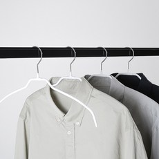 엠부띠끄 와이셔츠용 논슬립 어깨뿔방지 옷걸이 L/XL, 화이트, 20개