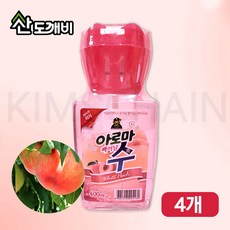 산도깨비 아로마수 아로마향 방향제 거실 화장실 신발장, 400ml, 4개, 피치향
