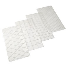 蛋糕印花模具 透明, 格子紋, 1套
