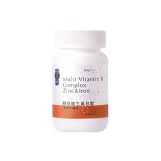 POPCARE好在乎 酵母維生素B群複方膠囊 黃金B鐵鋅, 1個, 瓶裝（30粒）, 30顆