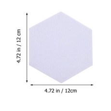 보드 펠트 게시판 육각 벽 코르크 핀 타일 메모 장식 자체 접착 색상 소파 메시지 인치 프레임, [06] Yellow, [01] 12X12X0.5CM, 04 Yellow