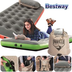 베스트웨이 BW 67619 릴렉스 트윈 에어매트-그린/캠핑매트, 그린