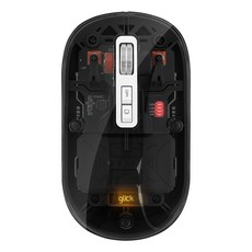지클릭커 오피스프로 아이스푸딩 투명 블루투스 무선 마우스 G-CLICKER OFFICEPRO 아이스푸딩 OP40 투명 블루투스 무선 마우스, 블랙