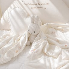 베베누보 아이스 쿨링 여름 차렵이불 폴리아미드 냉감 아기이불, 무지