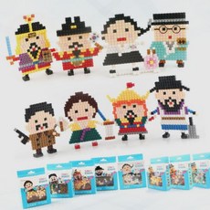 미니블럭 위인 캐릭터 조립 완구 교육 놀이 창의력 개발 집중력 향상 실내 활동, 제품선택_3.이순신(UB022), 1개