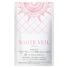 화이트 베일 모이스트 WHITE VEIL 블루라이트/자외선/보습 대책 1봉지 30일분 아스타잔틴 세라마이드 루테인 제아잔틴 미백 미용 보충제 기능성 표시 식품 (1세트), 1개