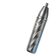 充電式可拆洗電動鼻毛修剪器, 灰色, 灰色