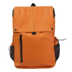 臺灣發貨大容量雙肩包男皮膜防潑水戶外登山旅行包高級感百搭上班通勤背包, 桔色