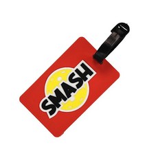 피클볼 백 태그 - 패들 모양 유연한 방수 실리콘 수하물 태그 가방 식별용 안전 스트랩 플레이어 및 애호가를 위한 훌륭한 선물 452550, 스매시 452550