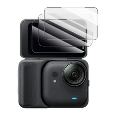 Insta360Go 울트라 카메라용 화면 보호기 Go 스크린 유리 + 렌즈 소프트 하이드로겔 필름 커버, 01 For Insta360Go Ultra, 02 3 Screen Glass