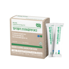 밀리윌리 어린이 초유 칼마디 K2 영양제 30포 75g 1개, 30회분