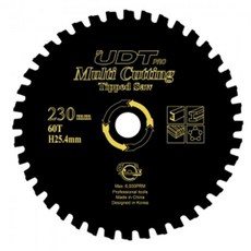 멀티 UDT 230mm 팁소 다용도 원형톱날 60날 팁쏘 톱날 EWC94D9E