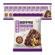 한끼통살 영양주먹밥 흑미찹쌀곡물밥, [07]영양주먹밥 흑미찹쌀곡물밥 (10개입), 100g