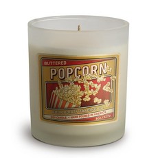 Four Points Trading Co. 버터드 팝콘 226.8g(8온스) 향기로운 소이 아로마테라피 캔들 병 포함 264093, 8 oz, Buttered Popcorn, 1개