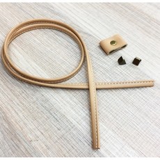綺綺愛編織 皮革束口帶組 仿皮款 寬7cm 台灣製造, 膚色-1組, 1個