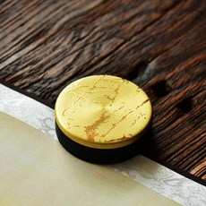 미니 벼루 문방사우 황동 연삭 소형 도구 기초 서예 도자기 수묵, 1개, 1. 단품(포장 없음)