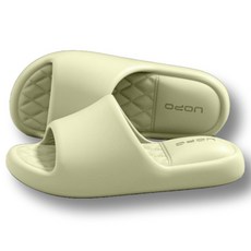 UOPO 에바 푹신한 쿠션 무소음 조리원 임산부 층간소음 슬리퍼 거실화 실내화, 1개, 연그린