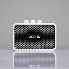 AROMA 5W便攜充電式數位吉他音箱 AG-04 迷你吉他音箱 內建充電電池 公司貨保固, 1個, 白色