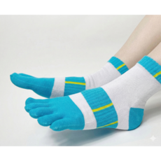 더 피치스 [5켤레구성] 남성 러닝 스포츠 파일 발가락양말 중목 단목