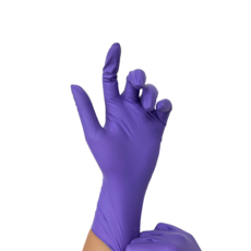 【戴康】NBR無粉手套 #S~XL(100入)【厚款】, 紫色, 小(S), 1盒