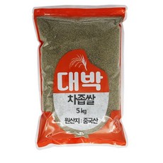 깨끗하게 도정된 차좁쌀 차조 좁쌀 녹색조 녹색좁쌀 5kg, 1개
