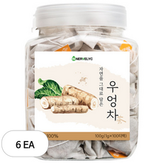 이너블릭 볶은 우엉차 삼각티백, 1g, 100개입, 6개