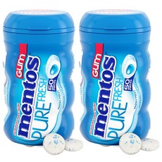 멘토스 퓨어 프레시 프레시민트 무설탕 껌, 2개