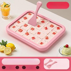 도랑가게 철판아이스크림판 아이스크림만들기, 316 스테인리스 스틸 [드래곤프루트핑크], 기본 색상