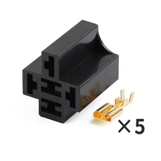 DJJ7051-6.3-21 자동차 12V 릴레이 베이스 5홀 6.3 시리즈 와이어 하네스 플러그 커넥터 터미널, 01 DJ7023WA-1.2-11