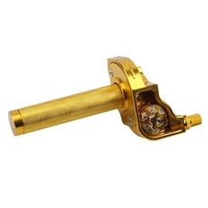 오토바이 스쿠터 자전거용 범용 CNC 알루미늄 가속기 스로틀 트위스트 그립 핸들바 M10 * 1.5 ZSDTRP 22m, 01 Gold