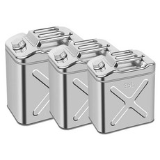 스텐 제리캔 연료통 기름통 디젤 가솔린 휴대용 차박, 1개