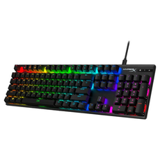 HYPERX Alloy Origins RGB 機械式電競有線鍵盤, 製造商軸, 紅軸, 黑色