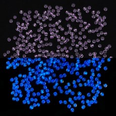 2/3/4mm 발광 유리 구슬 야간 씨드 - DIY 주얼리 제작 목걸이/팔찌 수제 액세서리 1mm 구멍 11g/봉지, LPR, 4mm about 150pcs