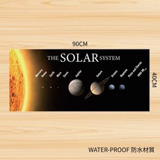 RBF L17 SOLAR SYSTEM 太陽系 桌墊 90x40cm 防水材質, 1個