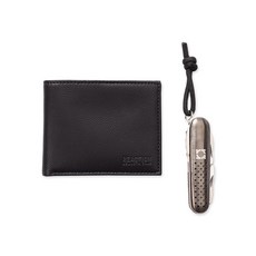 Kenneth Cole REACTION 남성용 미니멀리스트 슬림폴드 지갑 멀티 툴 세트 블랙 원 사이즈 블랙., Kenneth Cole REACTION 남성용 미니멀리