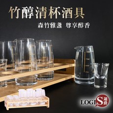 LOGIS 竹醇清杯酒具 分酒器 倒酒壺 酒杯 烈酒杯, 1個