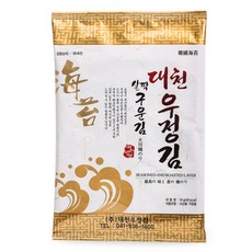 [우체국쇼핑] 대천우정김 조미하지않은살짝구운재래김 5매(10gx6봉), 1개, 10g