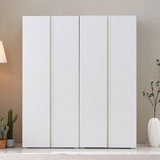 보루네오 시그니아 LPM 키큰장_1600 옷장 세트, 화이트
