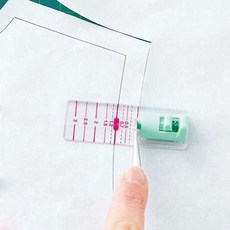 패션스타트 크로바 시접 커터가이드 패턴지용 시접가이드, 1개, 투명