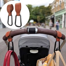 레더 카라비너 유모차 가방 홀더 고리 액세서리 후크 다용도 멀티 고리 러기지밸트, 블루