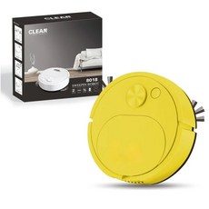 새로운 USB 청소 로봇 진공 청소기 MOP IN 스마트 무선 1500PA 바닥 드래그, yellow