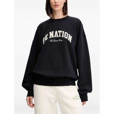 P.E네이션 로고 크루 넥 스웨트셔츠