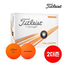 타이틀리스트 2024 벨로시티 골프볼 2피스, 오렌지, 12개입, 2개